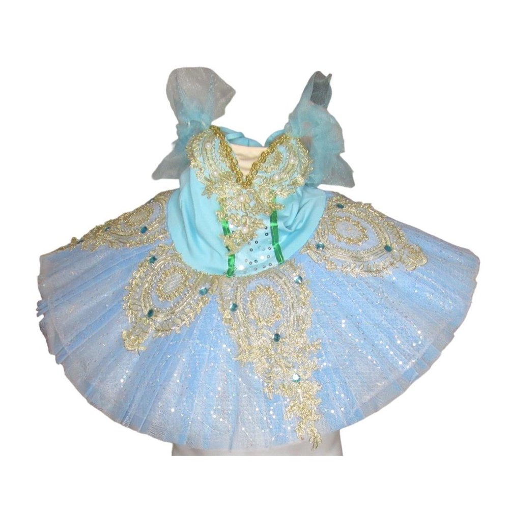 Ballet Platter Tutu LED Light Professional Dance Outfit Girls Size 130 Large - Picture 3 of 12